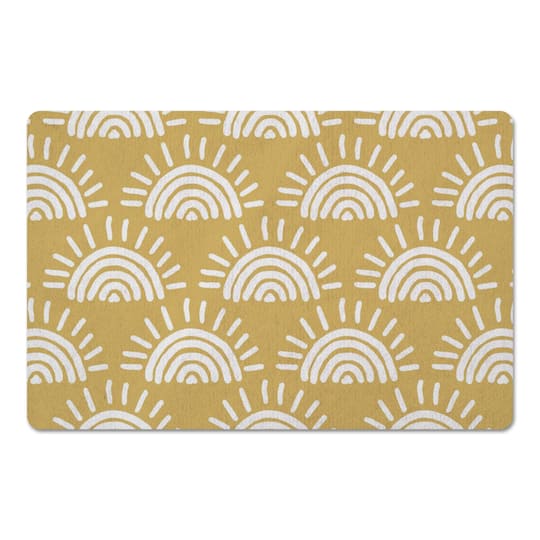 Sun Pattern Floor Mat